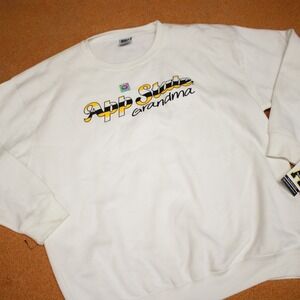 App State Mountaineers Grandma Sweatshirt Crewneck Pullover White Sz XL